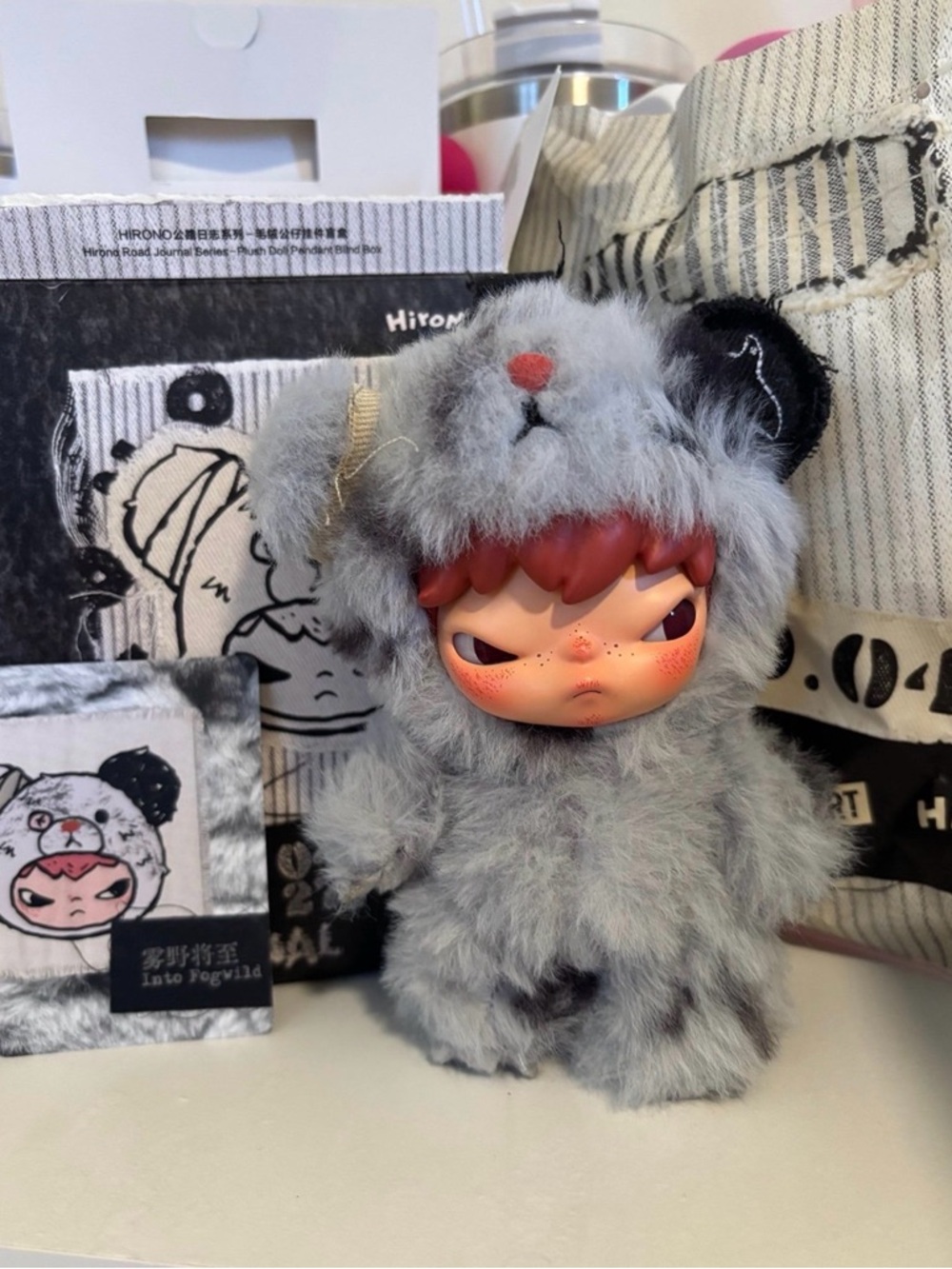 POPMART Hirono Road Journal Keychain Plush- Into Fogwild